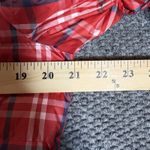 Lands' End  Red Plaid Down Puffer Coat Jacket Women's Small 6/8 Photo 7