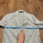 Theory Womens Stretch Linen Beige Khaki Minou T Blazer Tapered Size 4 Small Photo 9