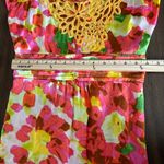 Anthropologie Anthro Beth Bowley Silk Colorful Midi A-line size 6 Flirty Photo 6