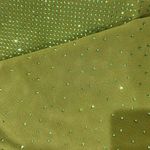 Sandro NEW Rhinestone-Embellished Green Midi Skirt Photo 13