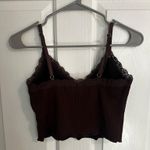 H&M  Lace Trim Tank Top Brown Photo 1