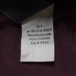 Black Halo Eve Dress Burgundy Halter Sleeveless Bow Velvet USA Gown 12 Photo 11