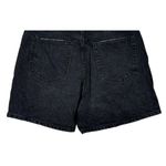 ZARA  High Waisted Loose Fit Classic Cotton Denim Jean Shorts 10 Black #3805 Photo 5