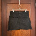 Madewell  Rigid Denim A-Line Mini Skirt in
Lunar Wash: Fluffy Hem Edition Photo 1