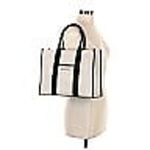 Balenciaga Hardware Tote Large canvas and black leather Shopper Bag Purse Photo 13