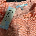 Foreign Exchange  CeCico NWT Sleeveless Ruched Striped Tank Top Women’s Sz L Photo 6