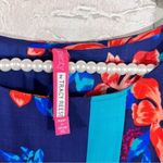 Plenty By Tracy Reese  Floral Print Short Sleeve Tassel Hem Blouse Size XS Photo 3