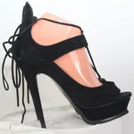 Saint Laurent ladies  PARIS Black Heels size 38.5 Photo 0