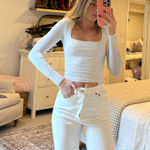 AGOLDE  White Distressed Jeans Photo 0