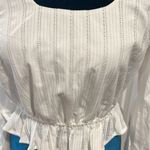 The Fifth Label , xs ladies white top stripes fully‎ lined in the front romantic Photo 2