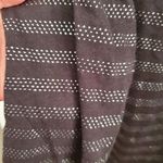 Seven 7 Luxe Women's Plus Size 18/20 Long Sleeve Black and Silver Bling Stripe Shirt Photo 4