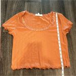 Hippie Rose  Orange With Lace Crop Top Size Large Photo 11