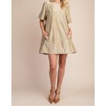 Glam Gold‎ Sequin Velvet Mini Dress Large Party Club Photo 2