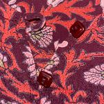 Pacific&Co Venezia Jean clothing . Beaded Paisley/Floral Long Split Bell Sleeve Blouse Photo 3