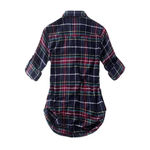 Amazon Long Sleeve Plaid Button Down Shirt Flannel Small Multicolor Roll Tab Photo 3