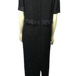 Vintage Brilliante by J.A beaded dress with attached jacket black size large Photo 6