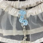Flora Nikrooz  Ivory Satin & Tulle Wedding Thigh Garter Belt NEW Photo 1