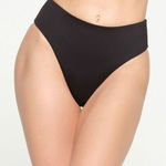 SKIMS NWT  Mid Waist Bikini Bottom in Black Onyx- Size Small Photo 0