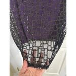 Bob Mackie NWT Wearable Art Purple Sequin Pull On Skirt Size Small Fairy Grunge Photo 4