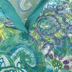 Bitter Apple Green & Blue Print Sheer Swim Bathing Suit Cover Up Dress L Size L Photo 3