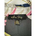 Melissa Paige Floral Oversized Sheer Blouse with Pleated Hem- Size - Small Photo 4