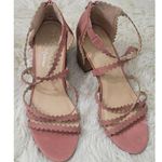 Matisse Aiden Heeled Sandals Sz 9 Anthropologie New *defect Pink Photo 0