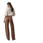 Anthropologie Pilcro The Vintage Bow Full Length Pants Taupe Size 34 NEW Photo 6