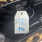 New Time and Tru Leopard Quilt Walking Low Slip On Sneaker Women's Size 7.5 Black Photo 13