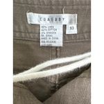 Co & Eddy Linen mix midi khaki skirt front tie side slits size 10 Tan Size M Photo 8