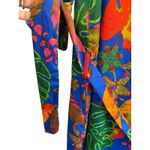 Truly 4 You Women's Colorful Tropical Floral Parrot Shirt Dress Belted Size XL Blue Photo 6