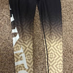 NFL New Orleans Saints Leggings Womens Small Black and Gold Team Apparel Fitted Photo 0
