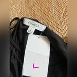 Active USA Women's Black Satin Mini Dress, Spaghetti Straps, Size L, NWT Photo 8