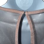 EXPRESS  Blush Pink Short Balloon Sleeve Tulle Trim‎ Stretch Top NWOT $37 Small Photo 5