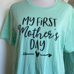 Large Mint Green Mothers Day Tee Shirt Photo 1