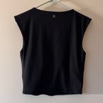 Athleta NWOT  Vita Free Cropped V-Neck Tank in Black Size Medium Photo 3