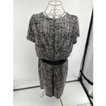 Calvin Klein Dress Womens Size 14 Black White Short Sleeve 2 Piece Look Photo 5