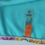 Leilani Floral Bikini Set Turquoise and Pink Push Up Top Vacation Tropical Sz 12 Blue Photo 3