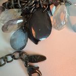 NY & Co Gun Metal Blue Shades Smokey Faceted Necklace Photo 2