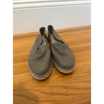 Eileen Fisher  Gray Leather Espadrille Flats Slip On Shoes Size 9 Photo 3