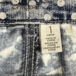 Chico's Platinum Women's Blue Denim Crop Jeans Sz 1 Med Polka Dot Wash High Rise Photo 8