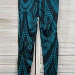 Nike PRO Dri Fit Warm Running Leggings Teal/Black Pattern-XS Photo 1