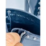 Alexander McQueen  Black Studded Leather Combat Ankle Boots Lace-Up Women’s Photo 6