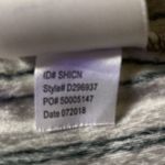 Donna Karan  Gray & Black Soft Striped Drawstring Waist Athleisure Pants L Photo 7