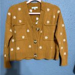 Madewell  Brown Cardigan with Floral Details Photo 4