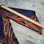 Melissa Paige Womens Purple Paisley Asymmetrical Bell Sleeve Tunic Top Boho XS Photo 7