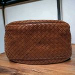 Bottega Veneta  Woven Drawstring Bucket Bag/Crossbody Bag brown leather Photo 3