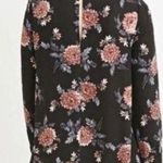 Forever 21 Long sleeve black floral mini dress size medium Photo 1