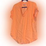 First Love Coral V-Neck Women's Top Photo 1