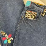 Diane Gilman DG2 Patched Boho Floral Straight Leg Jeans Women’s Size 16 Photo 9