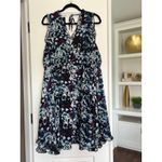 Torrid  Mini‎ Ruffle Trim Dress Chiffon Floral Multi-Color Plus Size 1X NWT Photo 5
